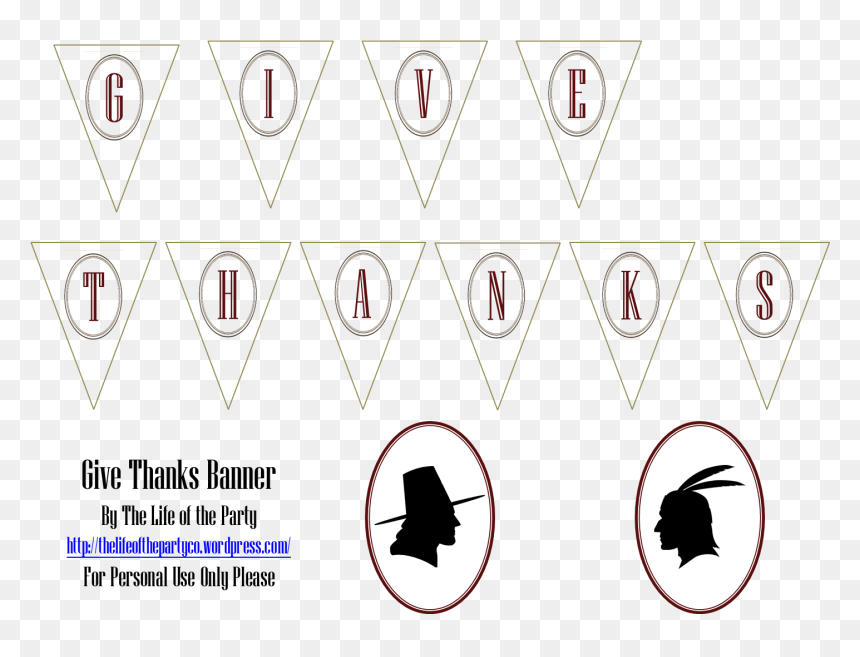 Transparent Lick Clipart - Circle, HD Png Download - thanksgiving banner png