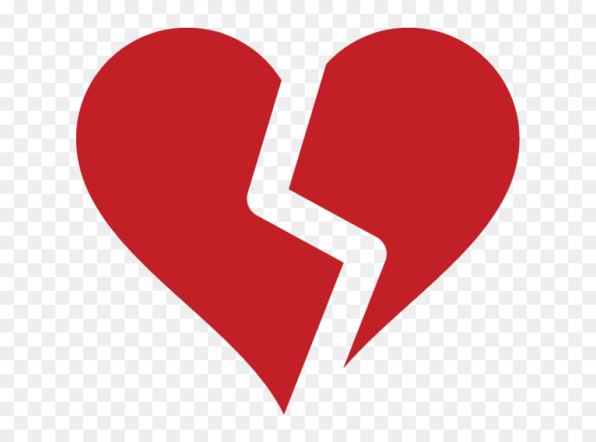 Heart Symbol Different Clip - Heart Broken Transparent Background, HD Png Download - heartbreak png