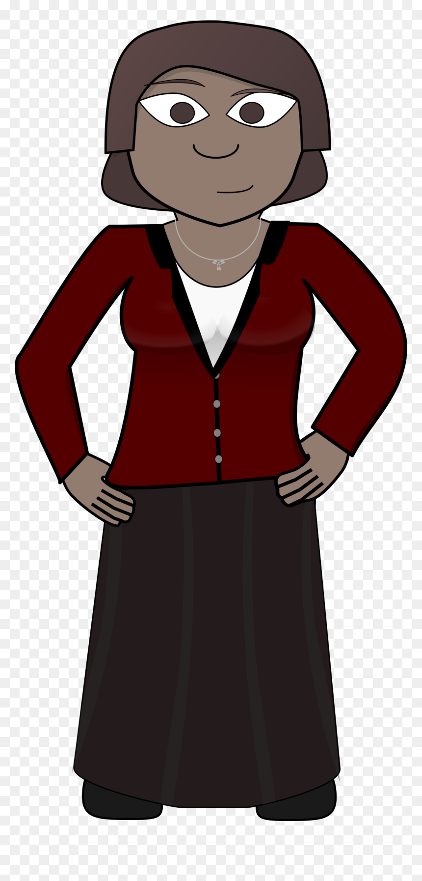 Confident, Business, Woman, African-american, Cartoon - Clip Art, HD Png Download - african american png