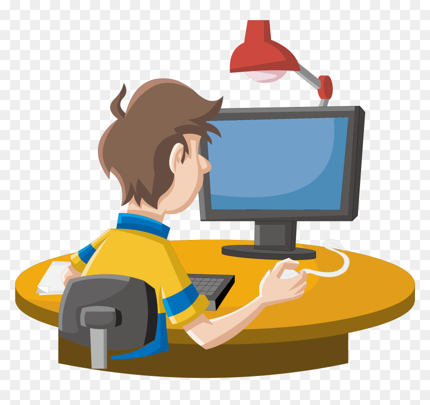 Tablet Clip Cartoon Computer - Computer Cartoon Images Png, Transparent Png - cartoon computer png
