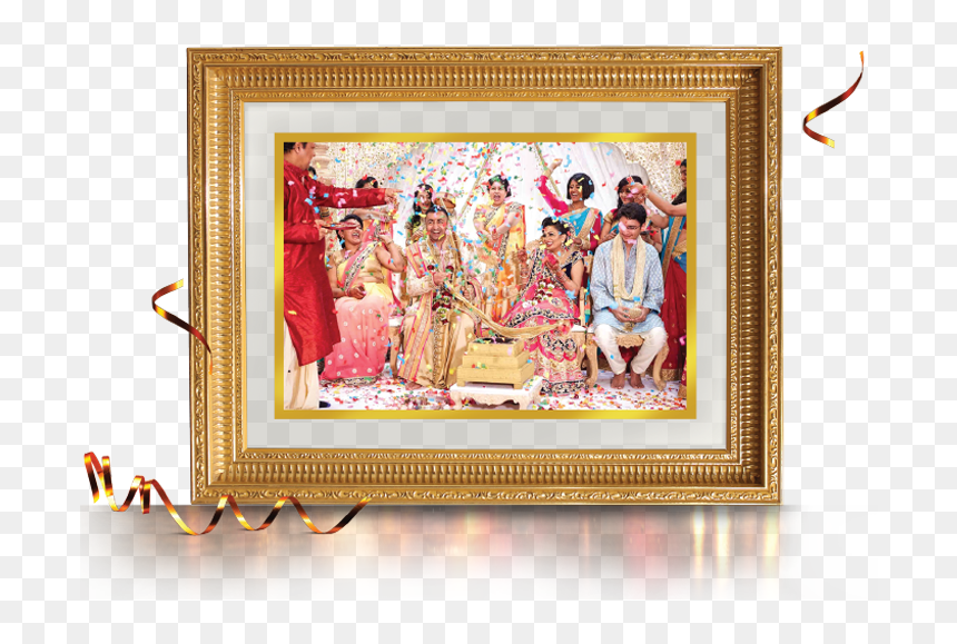 Picture Frame, HD Png Download - gold glitter frame png