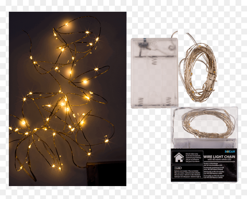 Transparent White Christmas Lights Png - Led Light Wire Png, Png Download - white christmas lights png