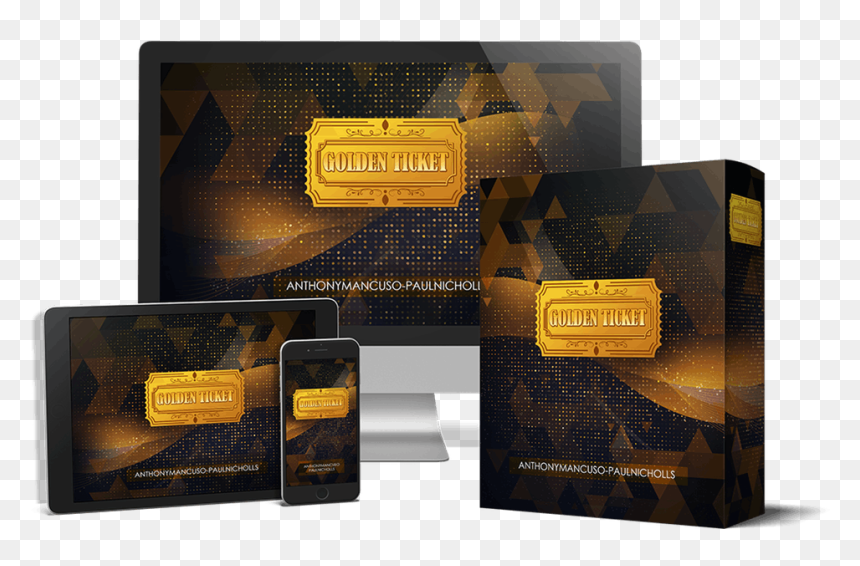 Gold, HD Png Download - golden ticket png