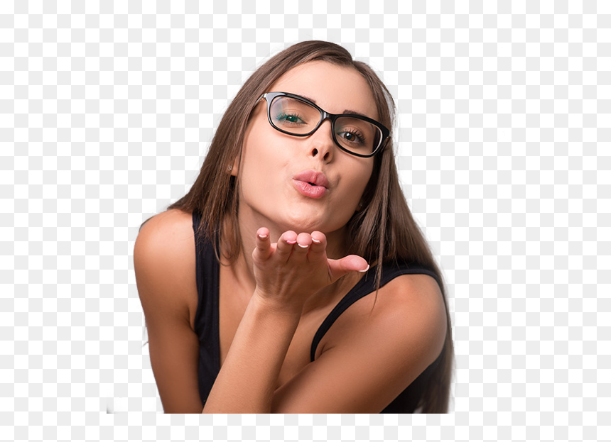 Wearing Glasses Png - Girl Wearing Glasses Png, Transparent Png - eye glasses png