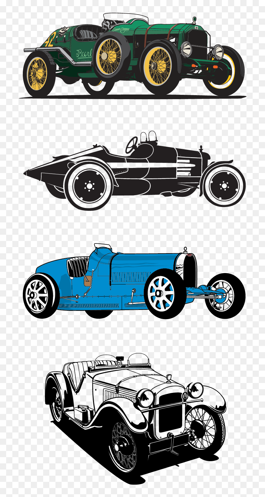 Antique Car, HD Png Download - car vector png