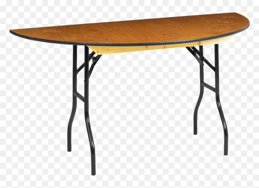 Trestle Table Semi Circle 4ft Hire For Events - Trestle Table, HD Png Download - semi circle png