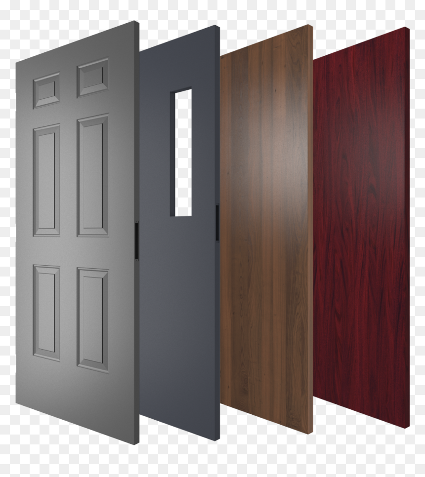 Wood & Metal Commercial Doors - Plywood, HD Png Download - doors png