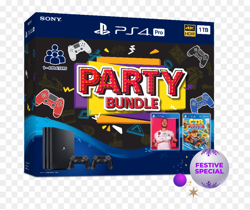 Ps4 Pro Party Bundle, HD Png Download - ps4 pro png