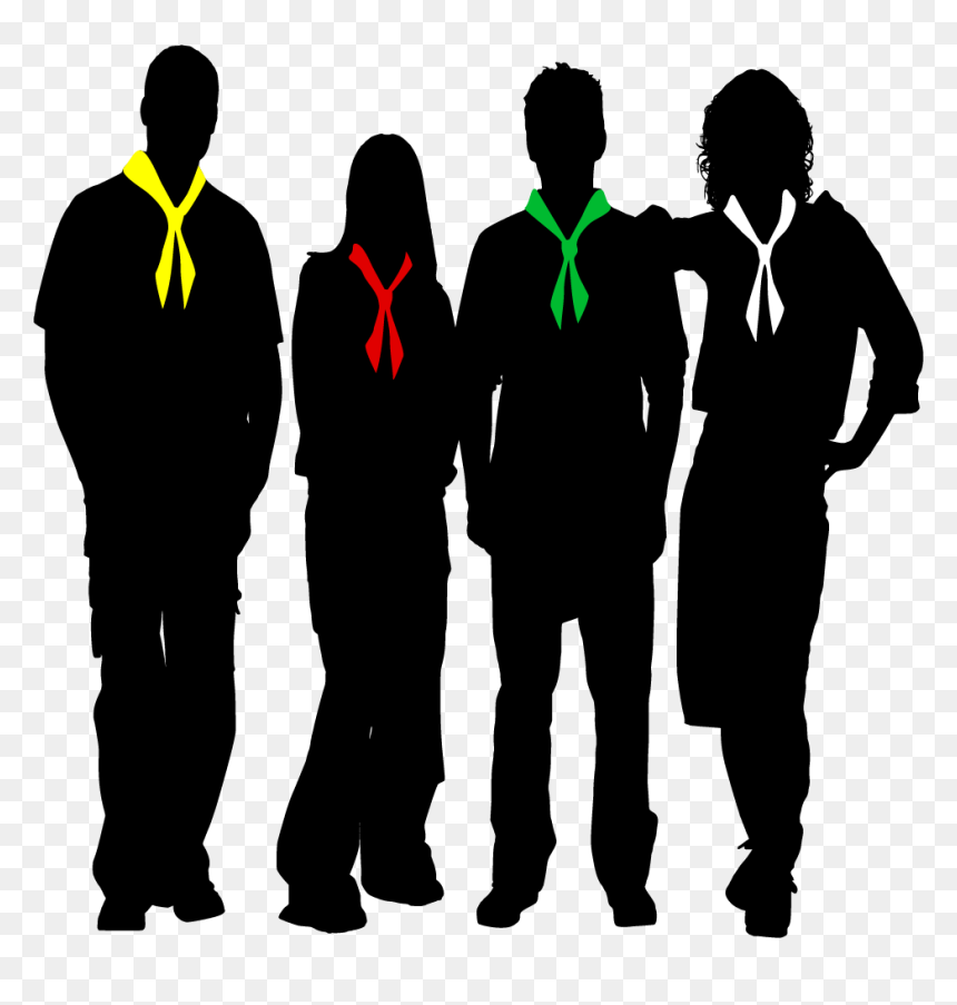 Silhouette With Scarf - Scout Silhouette, HD Png Download - scout png