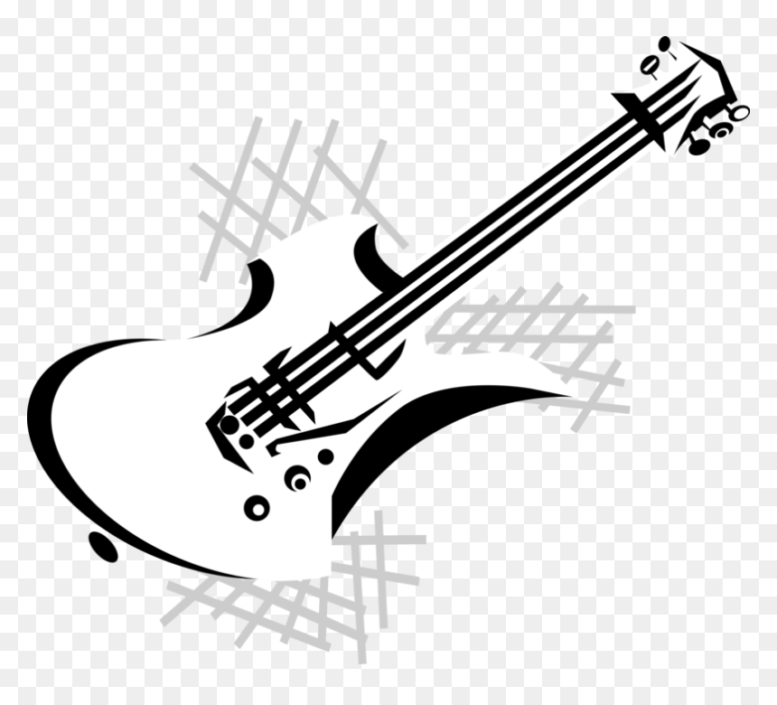 Transparent Royalty Free Vector Clipart - Clip Art De Guitarras, HD Png Download - guitar vector png