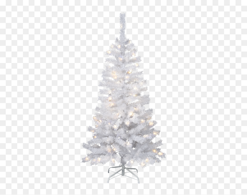 Christmas Tree W Led Kalix - Künstliche Weihnachtsbäume Weiß Mit Led, HD Png Download - white christmas lights png