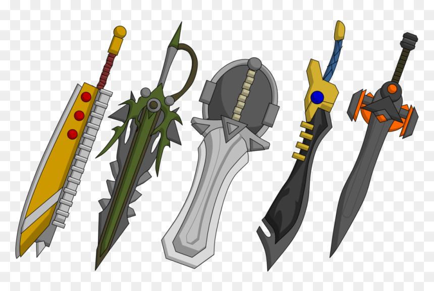 Fantasy Swords By Tmarts - Vector Fantasy Sword, HD Png Download - sword vector png