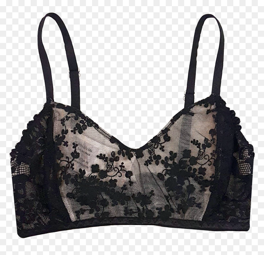 Brassiere, HD Png Download - black lace png