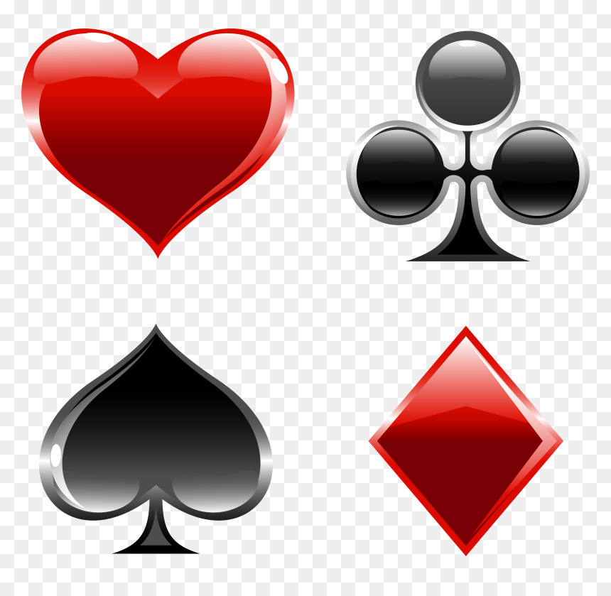 Cards Suits Png Clipart - Playing Cards Suits Png, Transparent Png - card suits png