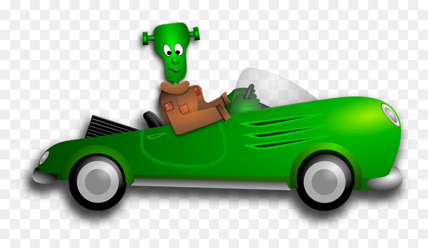 Frankenstein, Halloween, Automobile, Car, Convertible - Halloween Car Clip Art, HD Png Download - car vector png