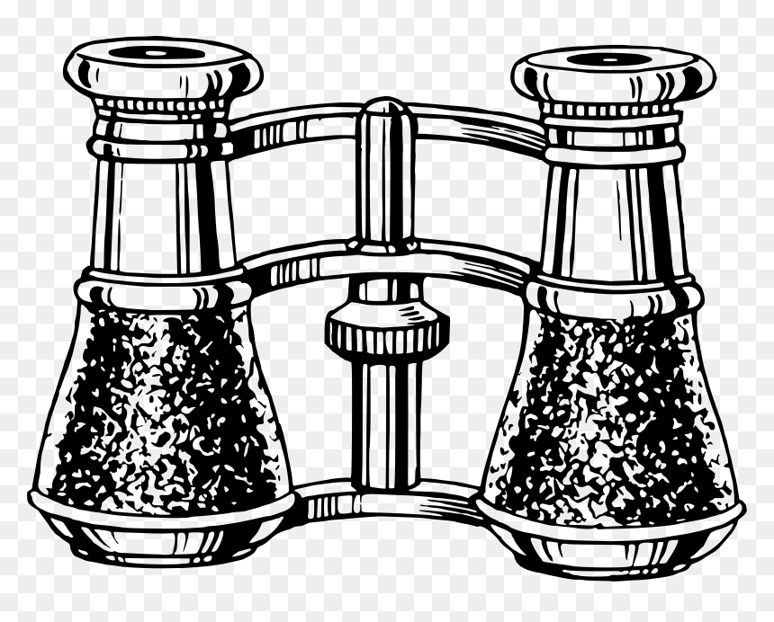 Opera Glasses Clip Arts - Opera Glasses Drawing, HD Png Download - phantom of the opera mask png