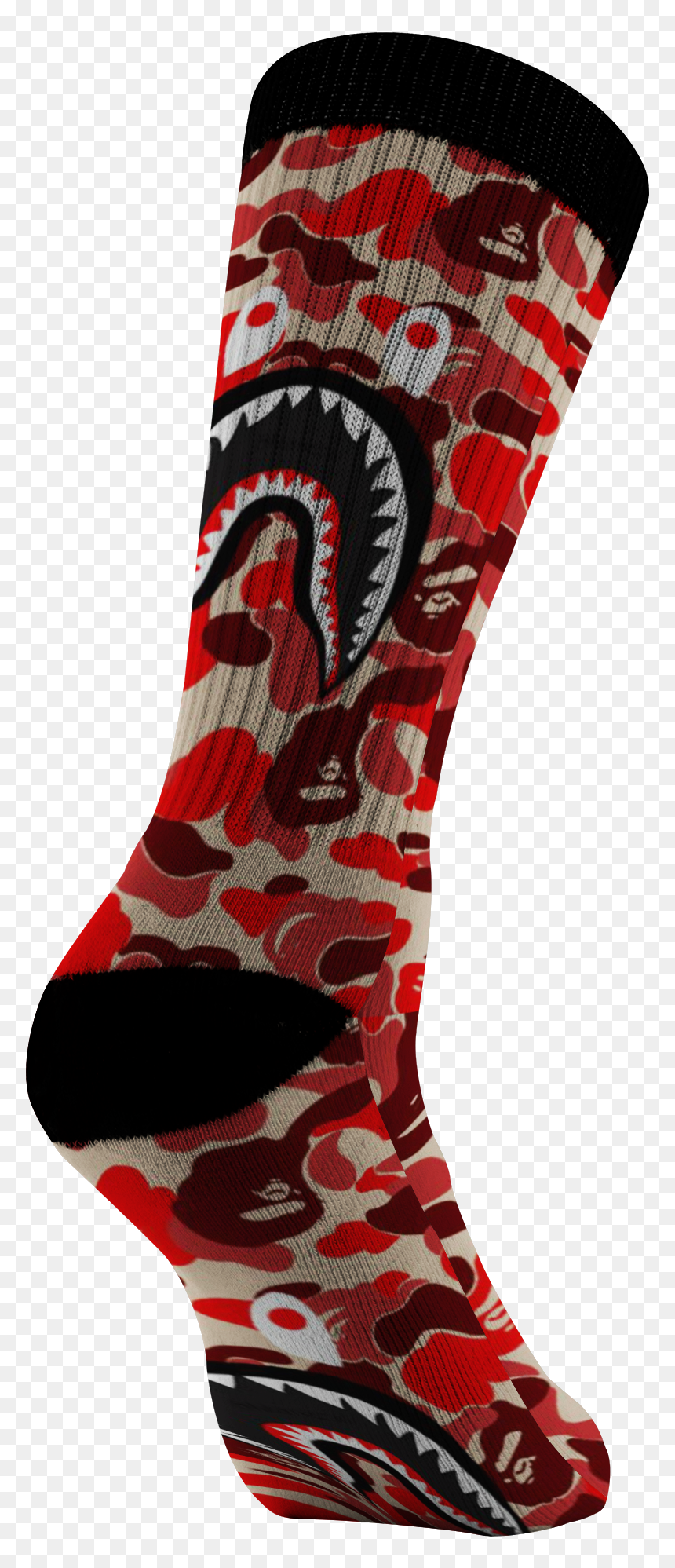 Sock, HD Png Download - bape shark png