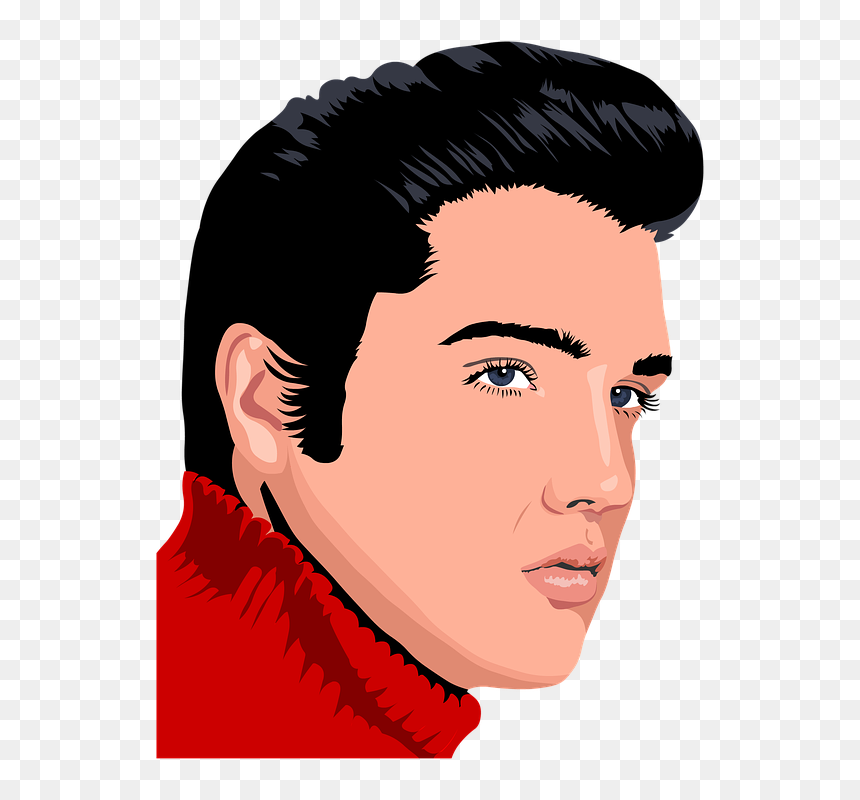 Desenhos De Elvis Presley, HD Png Download - the rock face png