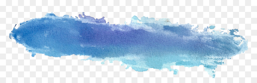 Watercolor Blue Banner Png, Transparent Png - blue paint png