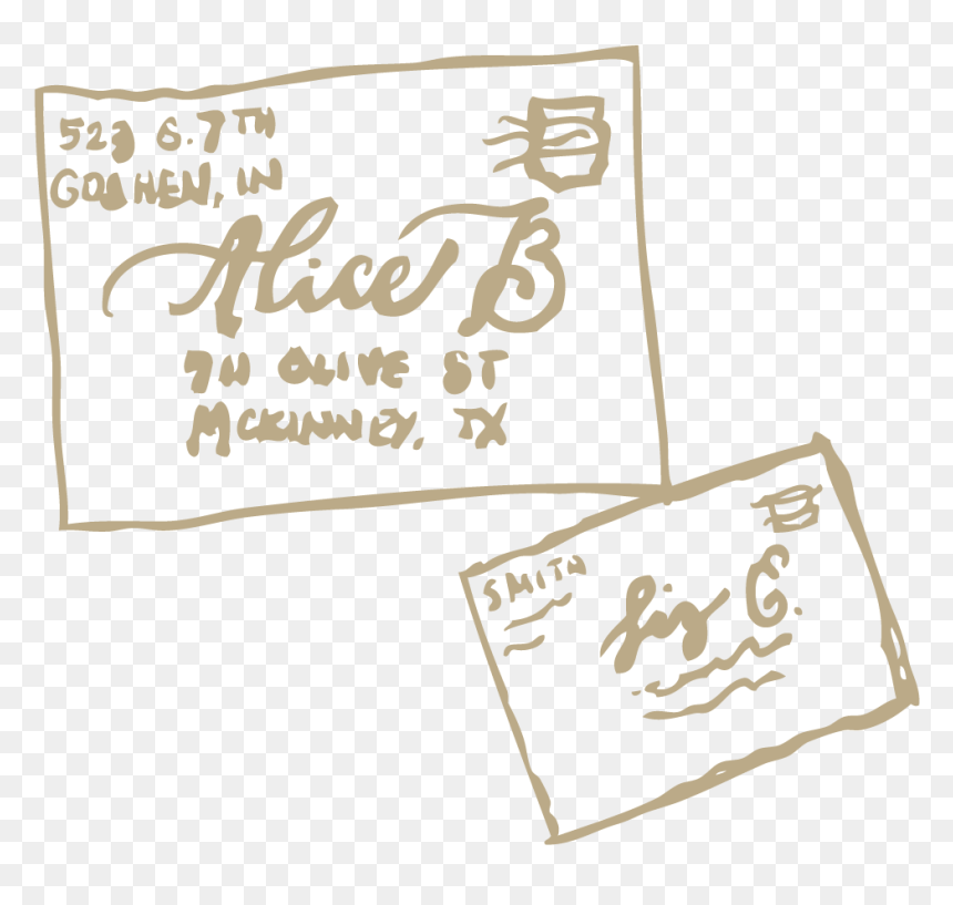 Calligraphy, HD Png Download - envelopes png