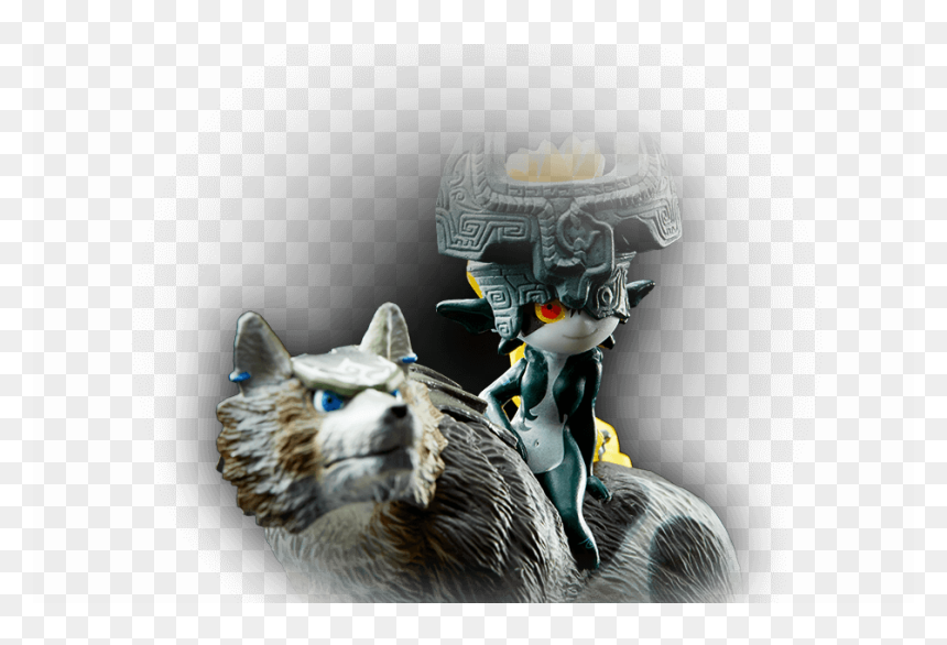 Wolf Link And Midna Amiibo, HD Png Download - wolf link png