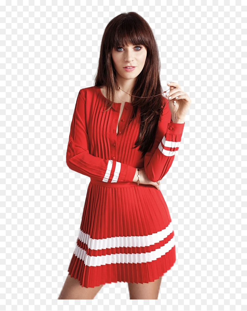 Zooey Deschanel Dress, HD Png Download - zooey deschanel png