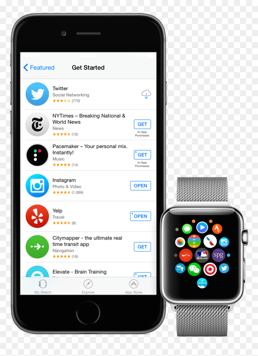 Apple Watch 4 App Store, HD Png Download - available on app store png