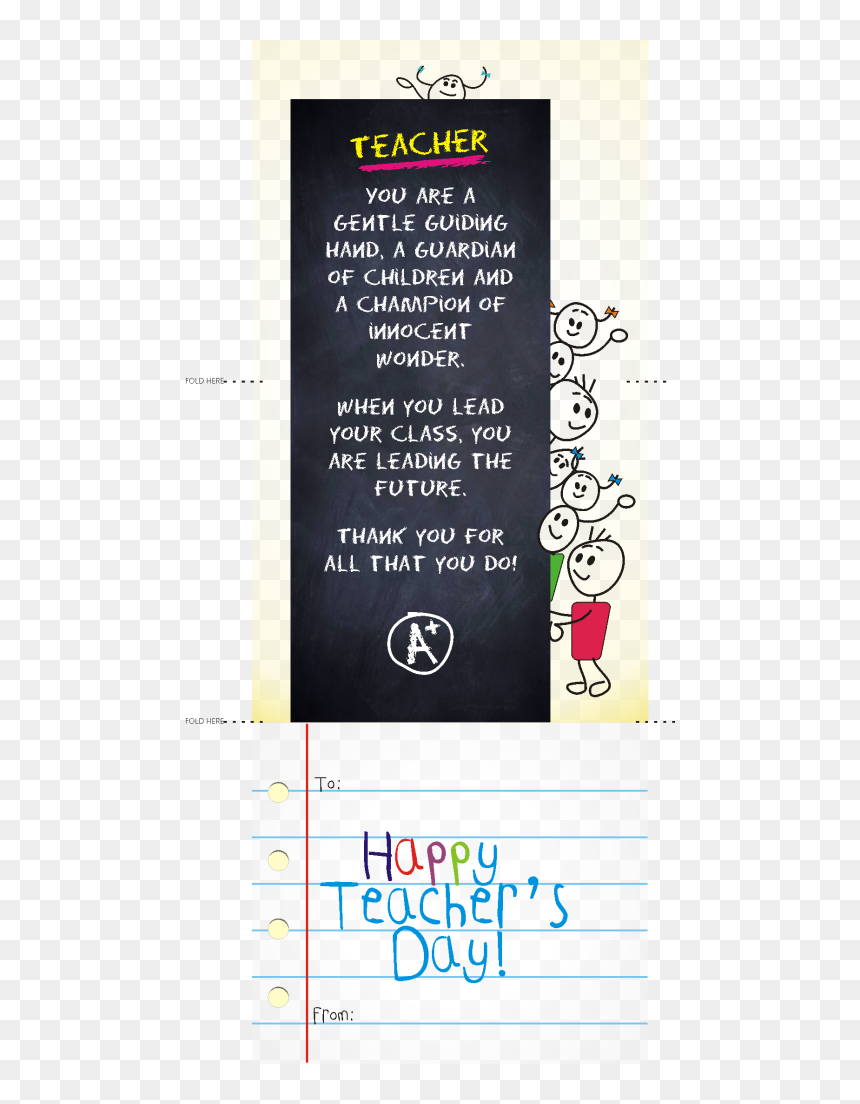 Teachers Appreciation Week Card, HD Png Download - thank you card png