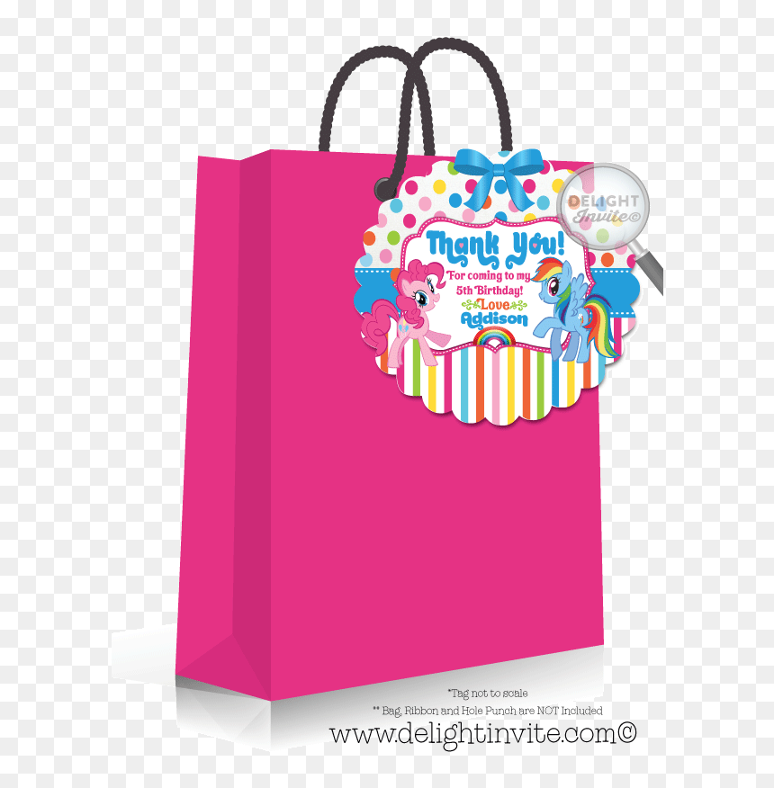 My Little Pony Goodie Bag, HD Png Download - thank you card png