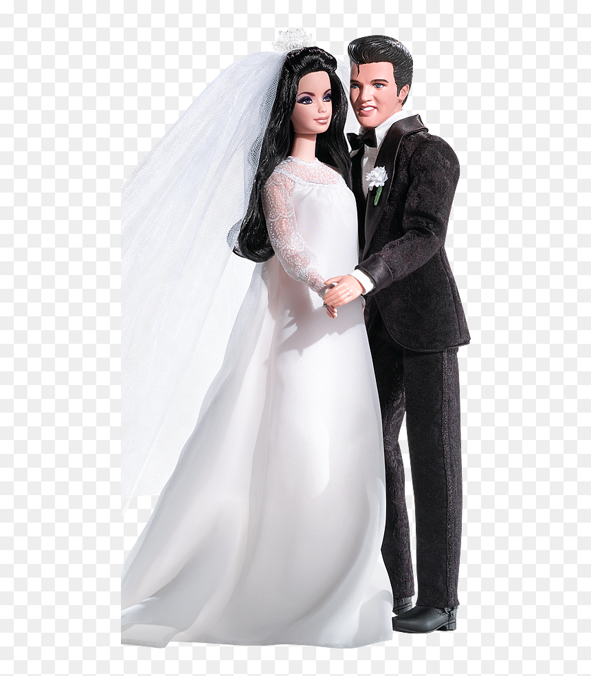 She Captured Elvis Presley's Heart And He Swept Her - Elvis Presley And Priscilla Barbie, HD Png Download - elvis presley signature png