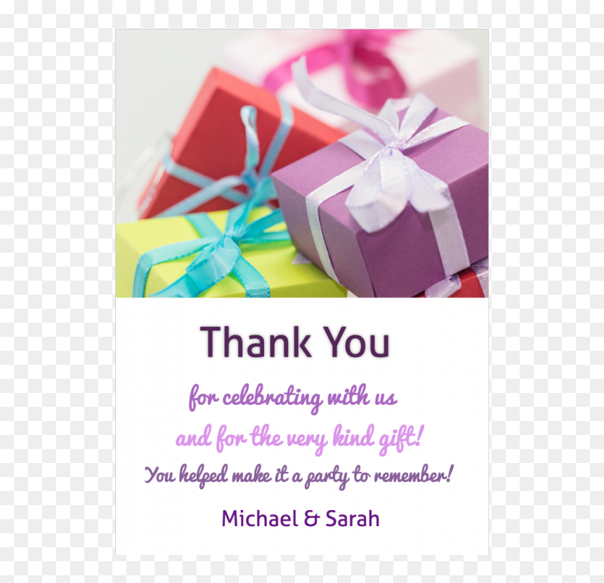 Gift, HD Png Download - thank you card png