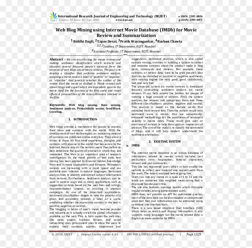Document, HD Png Download - imdb png