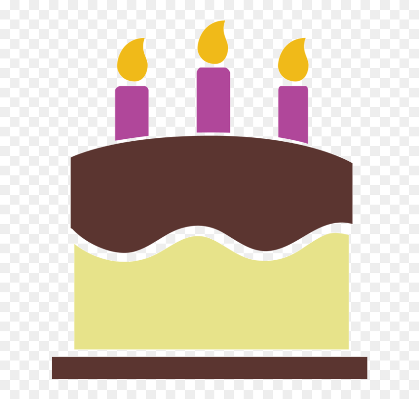Birthday Vector Icon Png, Transparent Png - birthday cake vector png