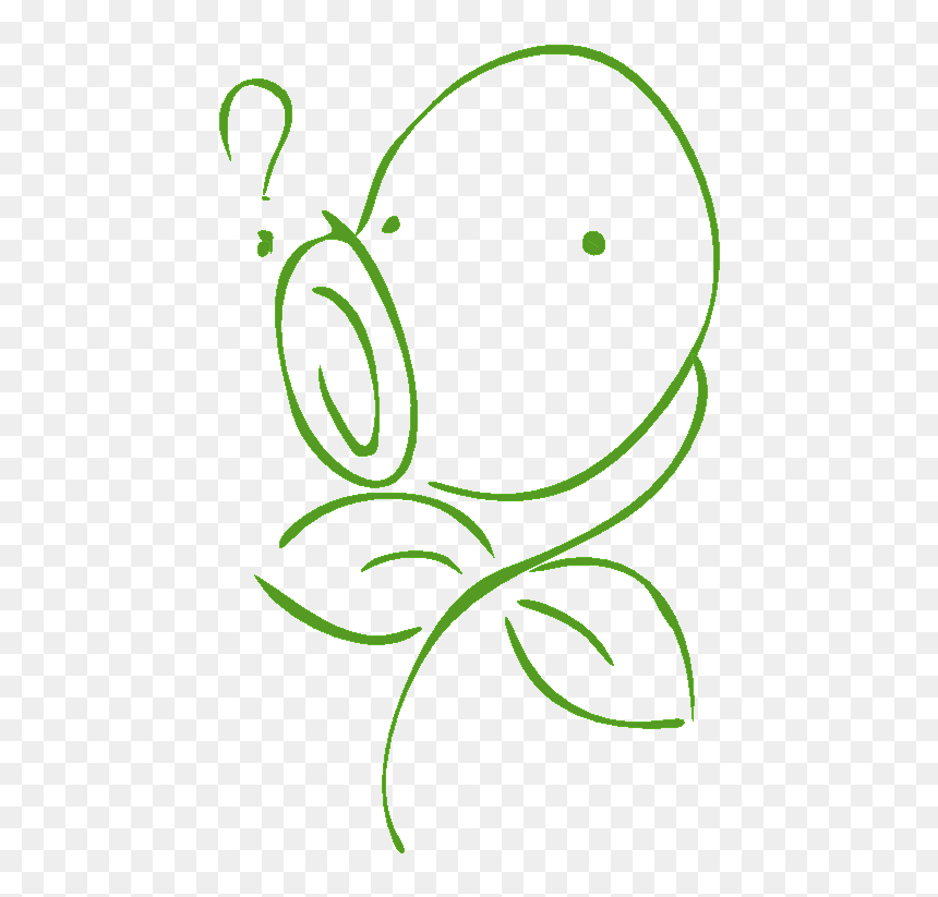 Line Art, HD Png Download - bellsprout png