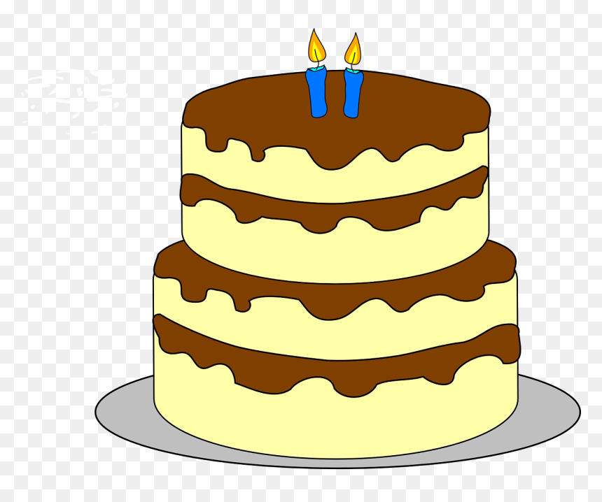 Layered Birthday Cake Clip Art, HD Png Download - birthday cake vector png