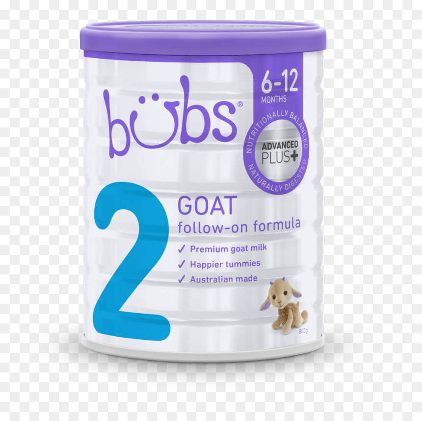 Stage 2 Goat Milk Formula For Babies Bubs Australia - Bubs-advanced Plus+ Goat Milk, HD Png Download - baby goat png