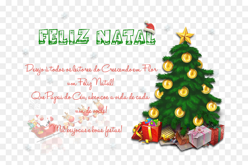 New Years Tree Clipart, HD Png Download - feliz natal png