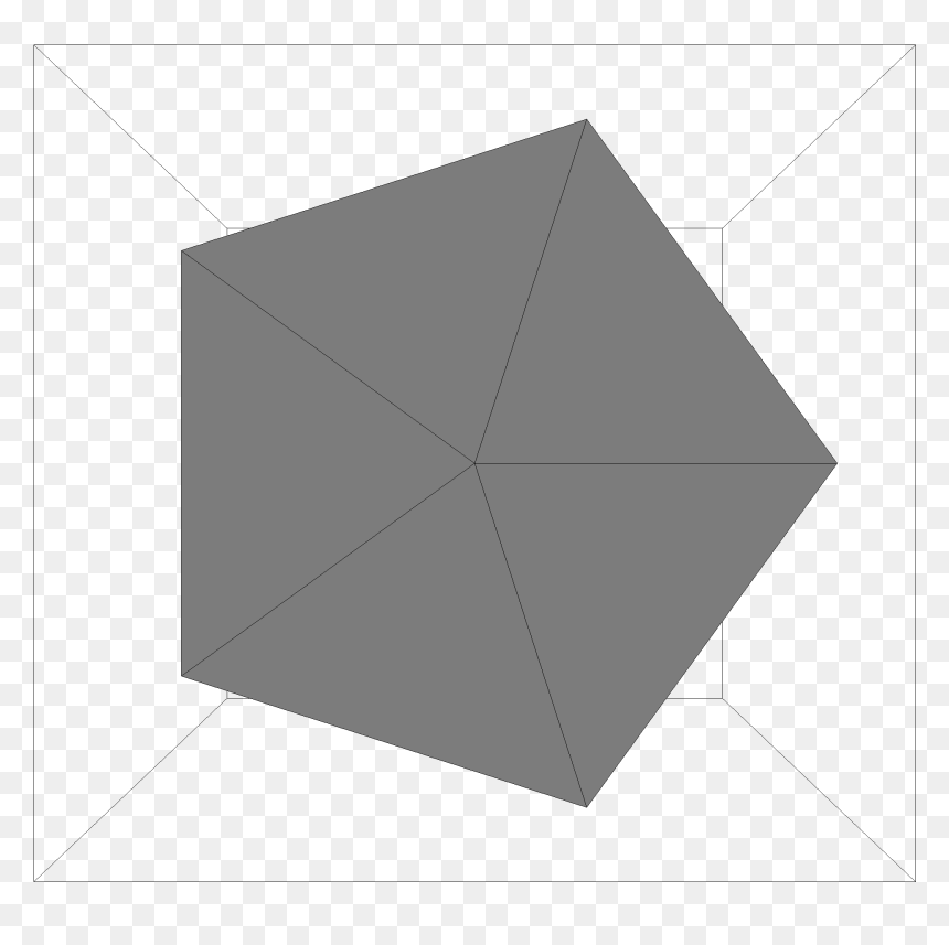 Triangle, HD Png Download - icosahedron png