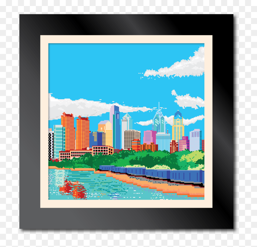 Picture Frame, HD Png Download - philadelphia skyline png