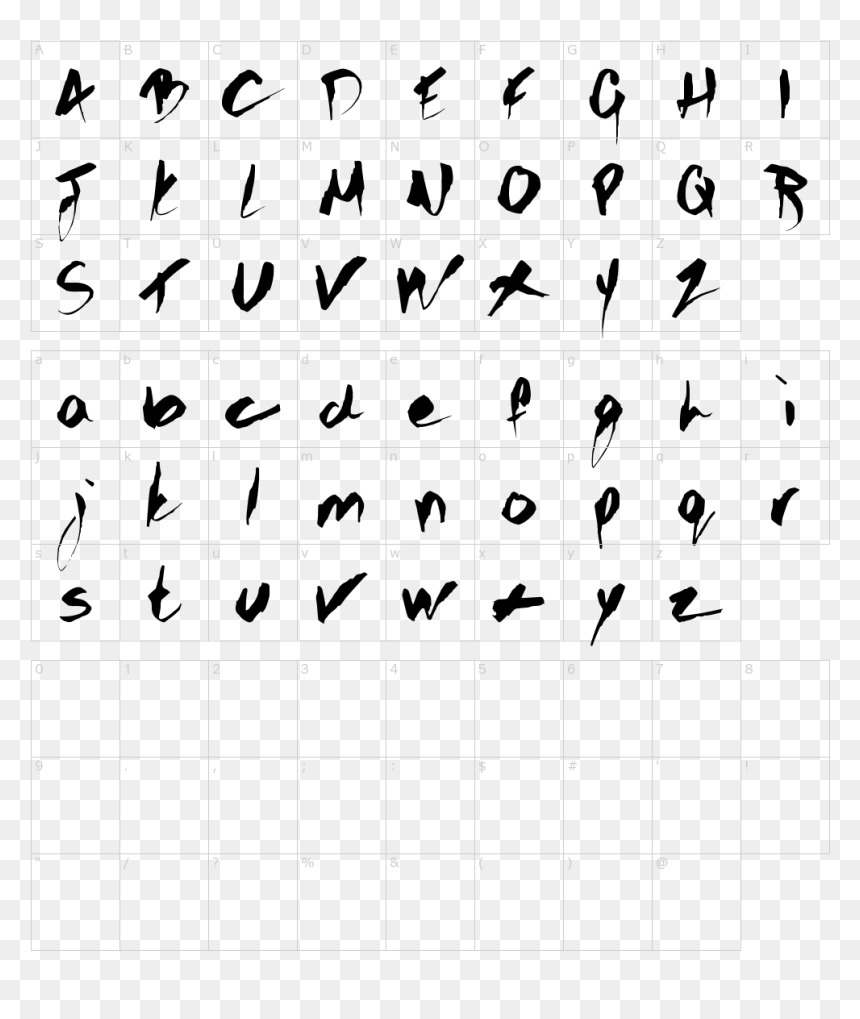 Gothic Scribble Font, HD Png Download - crayon scribble png