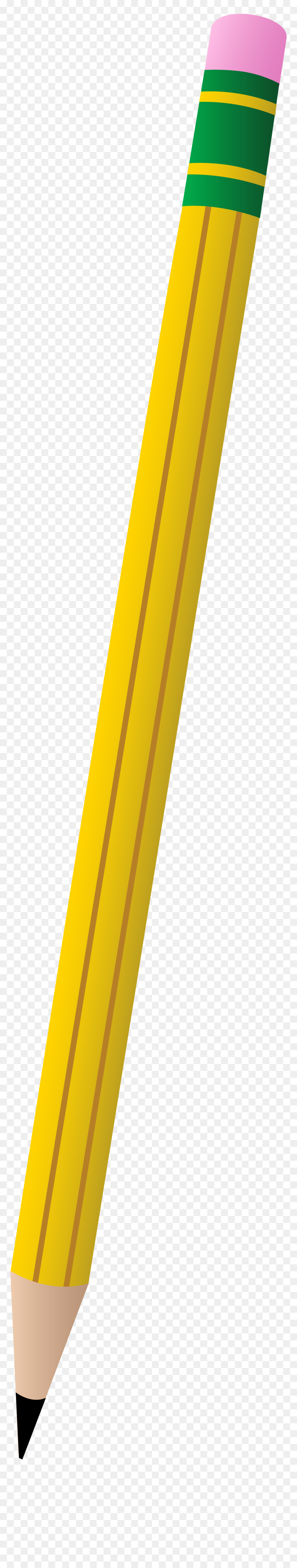Yellow Number Two Pencil, HD Png Download - crayon scribble png