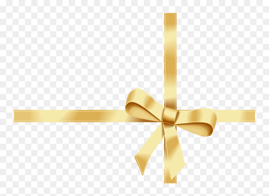 Lazo Regalo Dorado Png , Png Download - Liston De Regalo Dorado Png, Transparent Png - lazo png