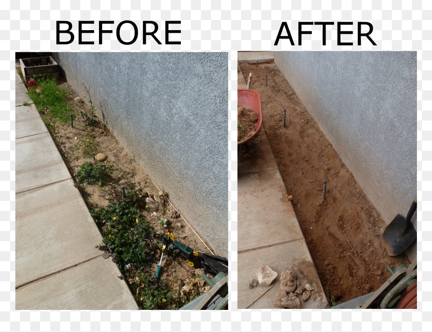 Transparent Flower Bed Png - Flowerbed Before And After, Png Download - flower bed png