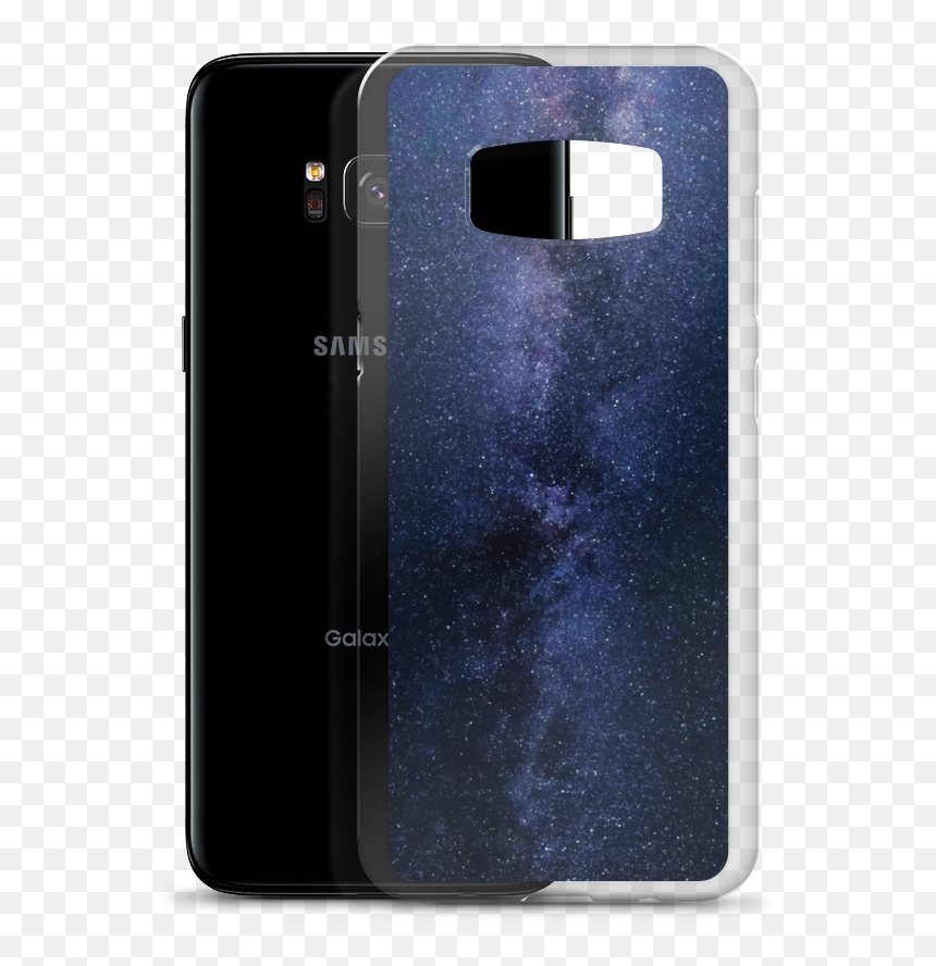 Galaxy Mockup Case With Phone Case With Phone Samsung - Smartphone, HD Png Download - samsung s8 png