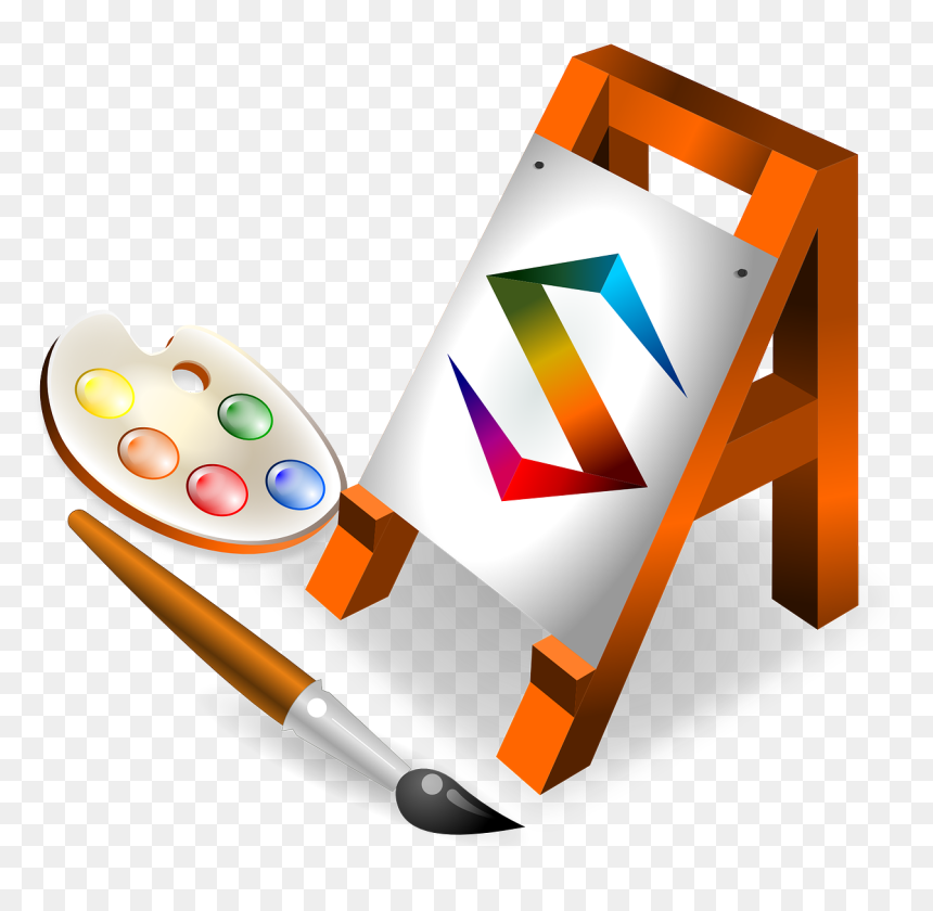 Arts, Artistic, Artist, Painter, Paintbrush - Imagenes De Artistica Png, Transparent Png - paintbrush clipart png