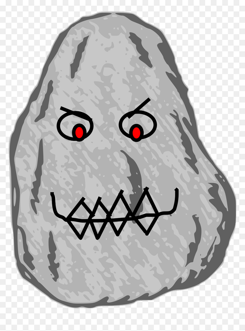 Rock Clip Art Free, HD Png Download - cartoon rock png