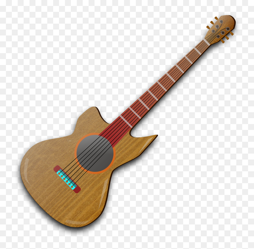 Free Vector Wooden Guitar - Ortega R122, HD Png Download - guitar vector png