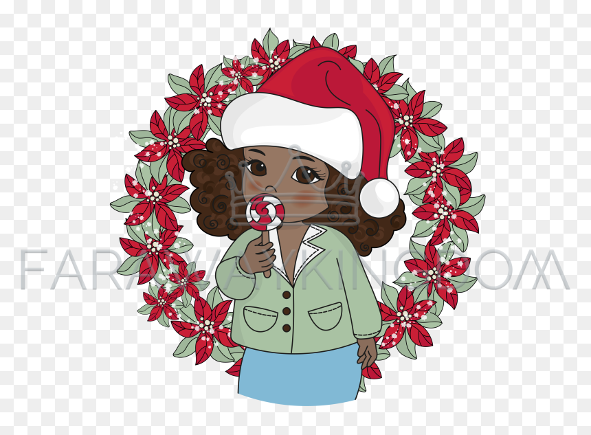 Christmas Wreath Vector Png, Transparent Png - christmas wreath vector png