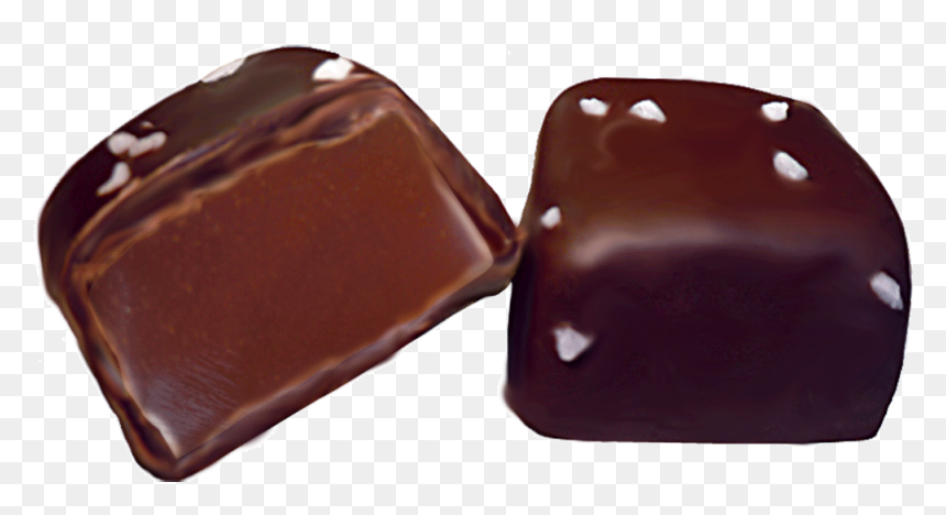 Semisweet Chocolate Covered Caramels With Sea Salt - Chocolates Transparent, HD Png Download - caramel png