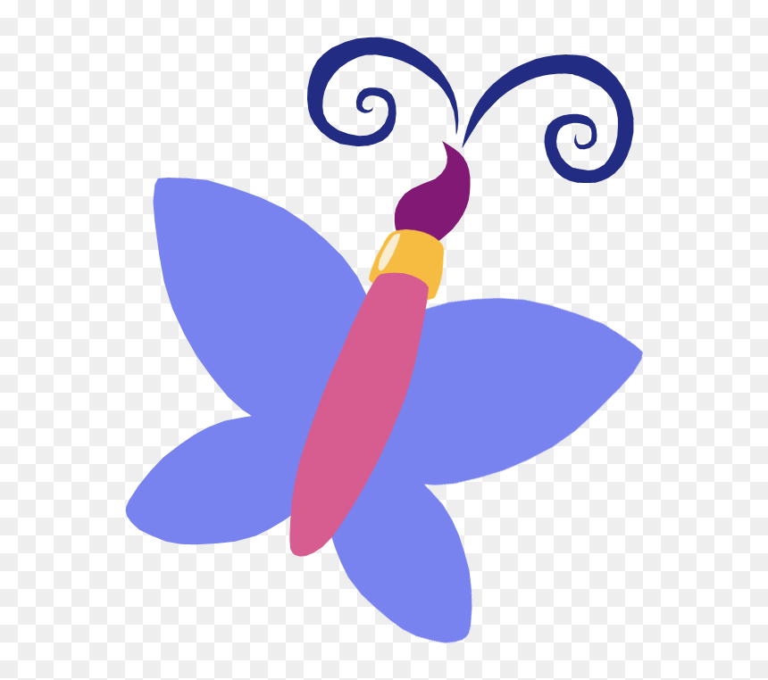 Paint Brush Clipart Cutie Mark - My Little Pony Paint Cutie Mark, HD Png Download - paintbrush clipart png